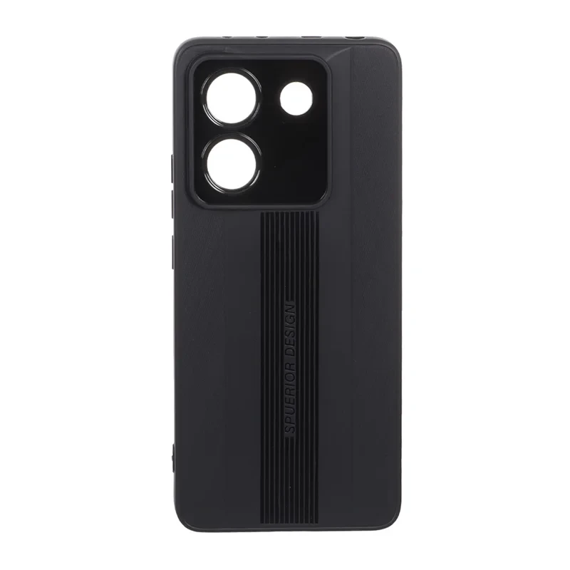 قاب طرح دار مشکی محافظ لنز دار xiaomi poco m7 pro