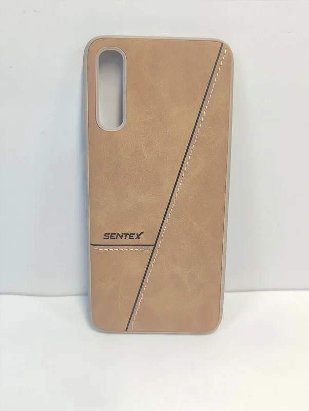 قاب طرح دوخت samsung galaxy A70 قهوه ای / مشکی A70s