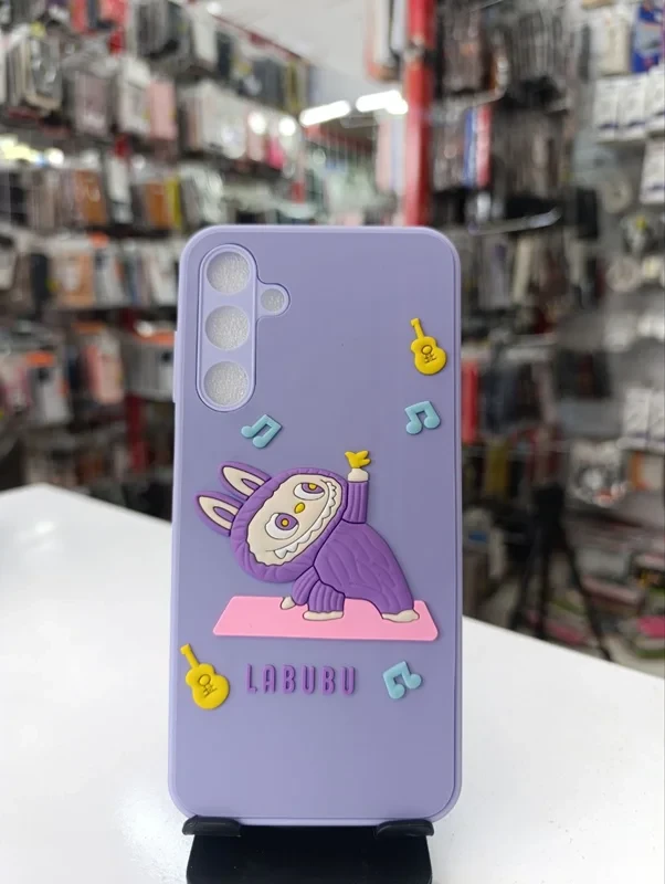 قاب طرح عروسکی babubu بنفش‌ Samsung a36