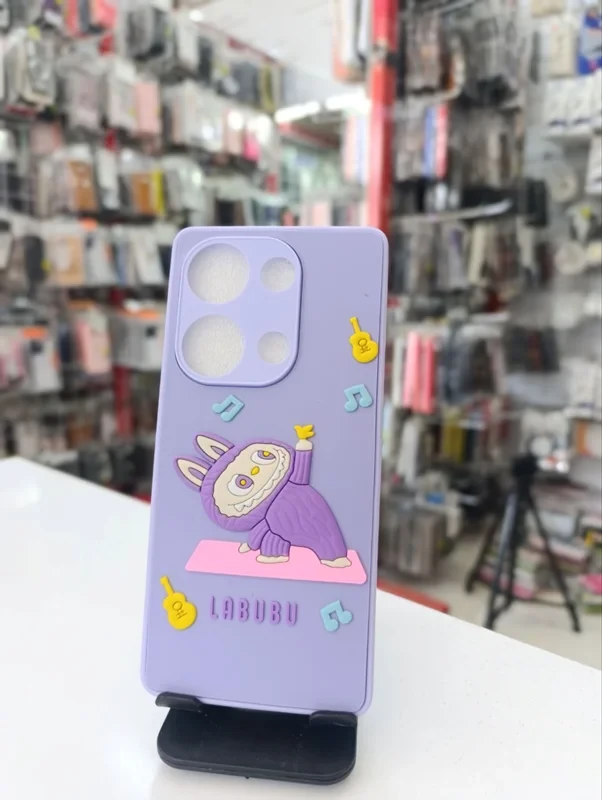 قاب طرح عروسکی babubu بنفش‌ xiaomi poco x6 pro