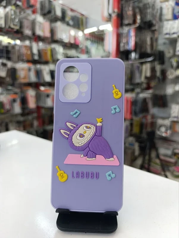 قاب طرح عروسکی babubu بنفش xiaomi redmi note 12 4G