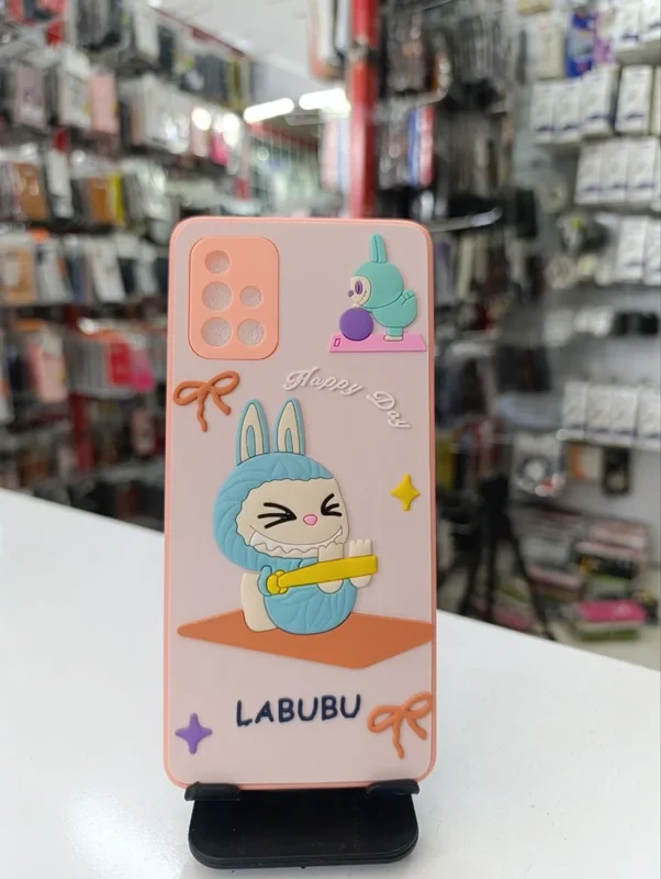 قاب طرح عروسکی labubu گلبهیSamsung galaxy a51 4G