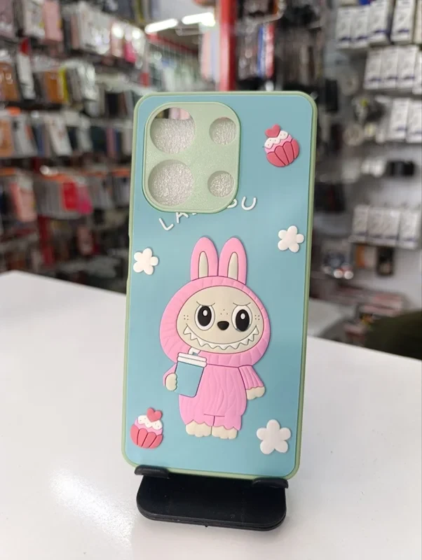 قاب طرح عروسکی labububu سبز xiaomi note 13 4G