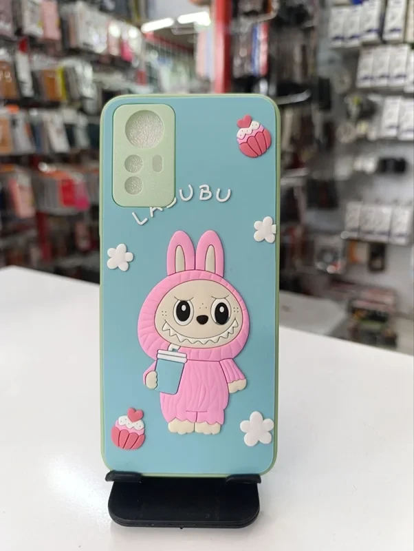 قاب طرح عروسکی labububu سبز xiaomi redmi note 12s