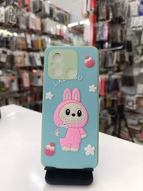 قاب طرح عروسکی labububu سبز آبی xiaomi 12c