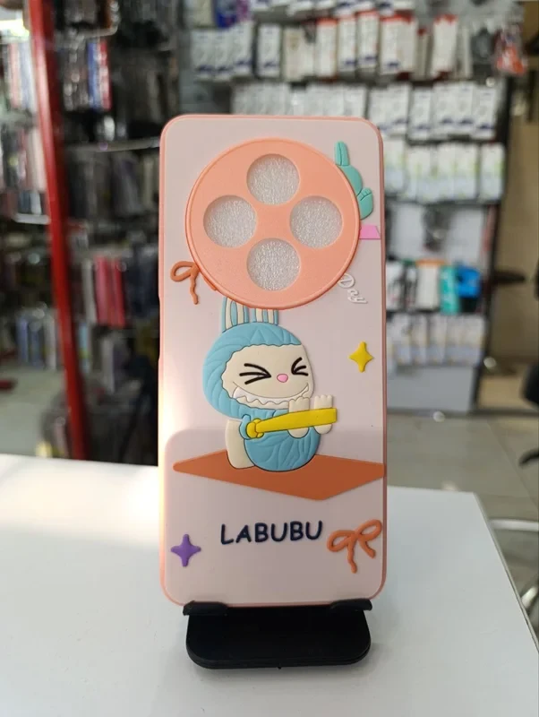قاب طرح عروسکی labububu گلبهی xiaomi a4/c75/14c