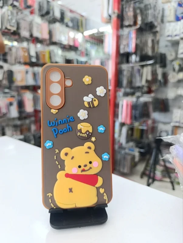 قاب طرح عروسکی pooh قهوه ای Samsung galaxy a36