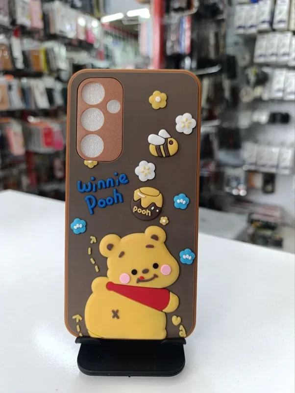 قاب طرح عروسکی pooh قهوه ای Samsung galaxy a54