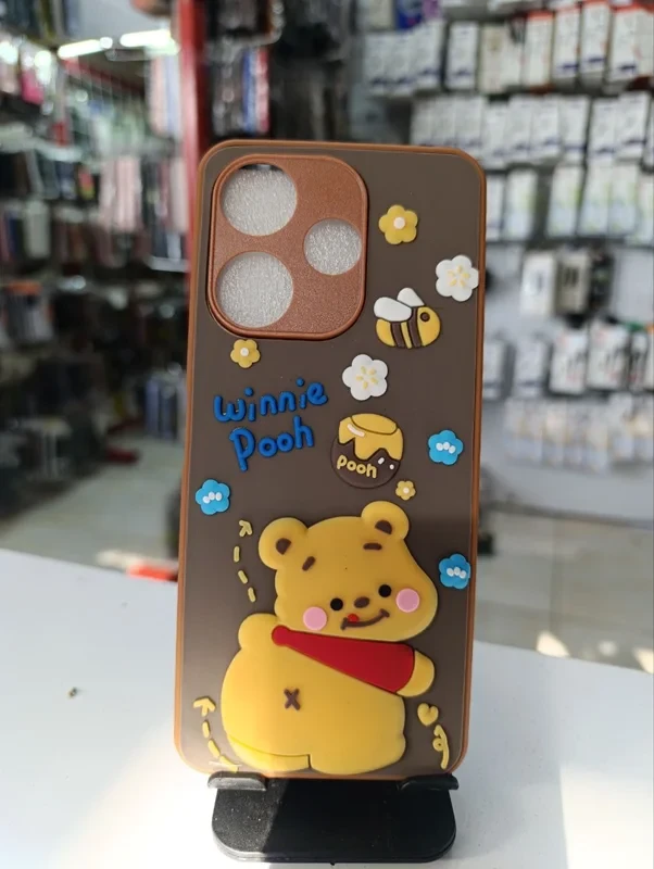 قاب طرح عروسکی pooh قهوه ای xiaomi redmi 13 4G