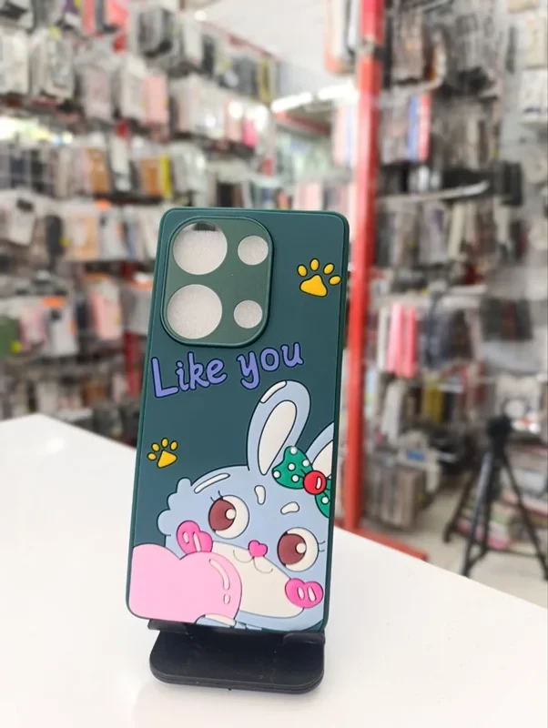 قاب طرح عروسکی خرگوش سبز xiaomi poco x6