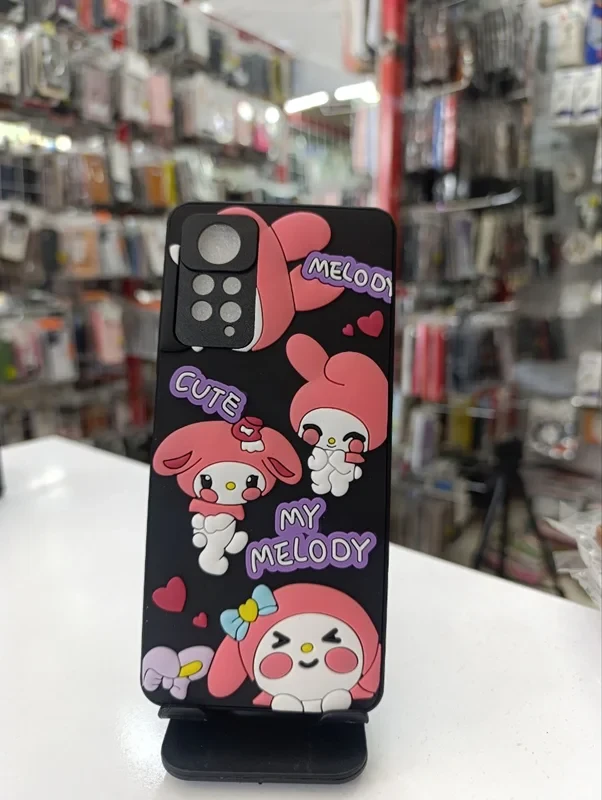 قاب طرح عروسکی کیتی مشکی xiaomi note 12 pro 4G