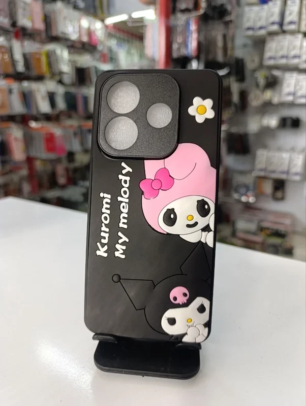 قاب طرح عروسکی کیتی مشکی xiaomi note 14