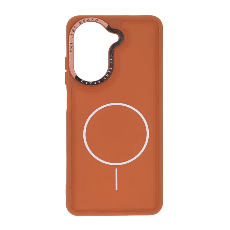قاب طرح مگ سیف قهوه ای xiaomi a5/poco c71