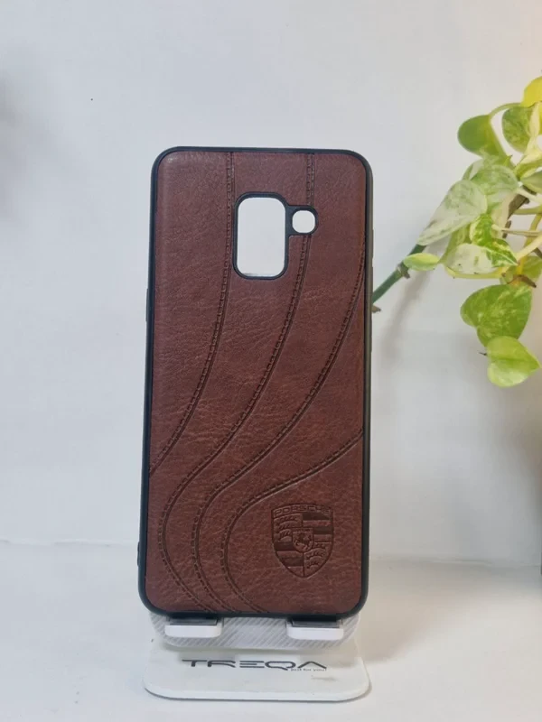 قاب طرح چرم samsung A5 2018/قاب سامسونگ