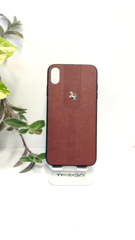 قاب طرح چرم آیفون xs Max
