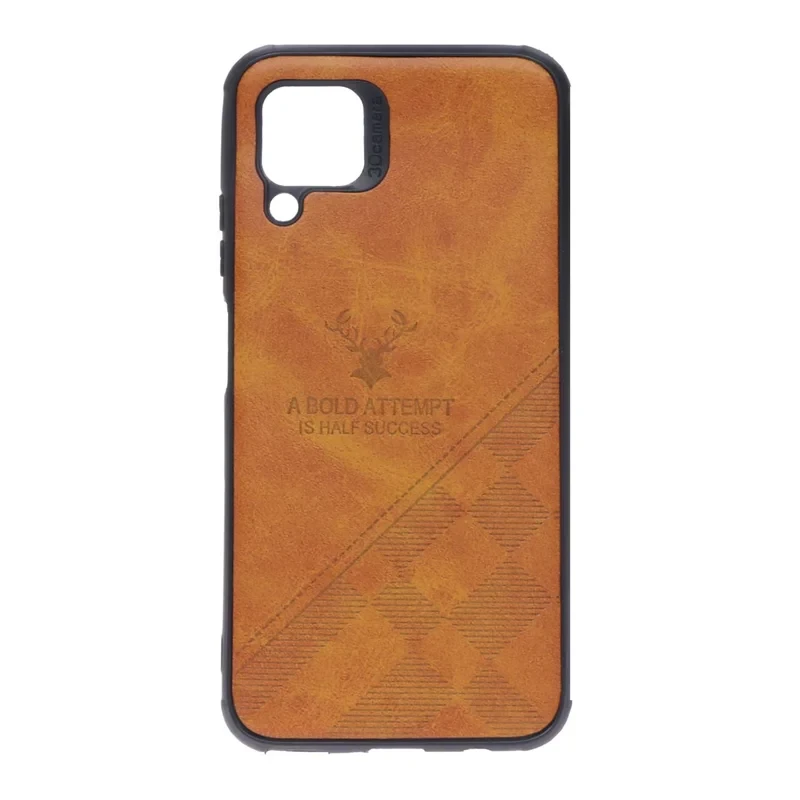 قاب طرح چرم گوزنی Huawei nova 7i - عسلی