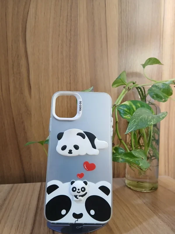 قاب طرحدار خرسی سفید xiaomi poco x3