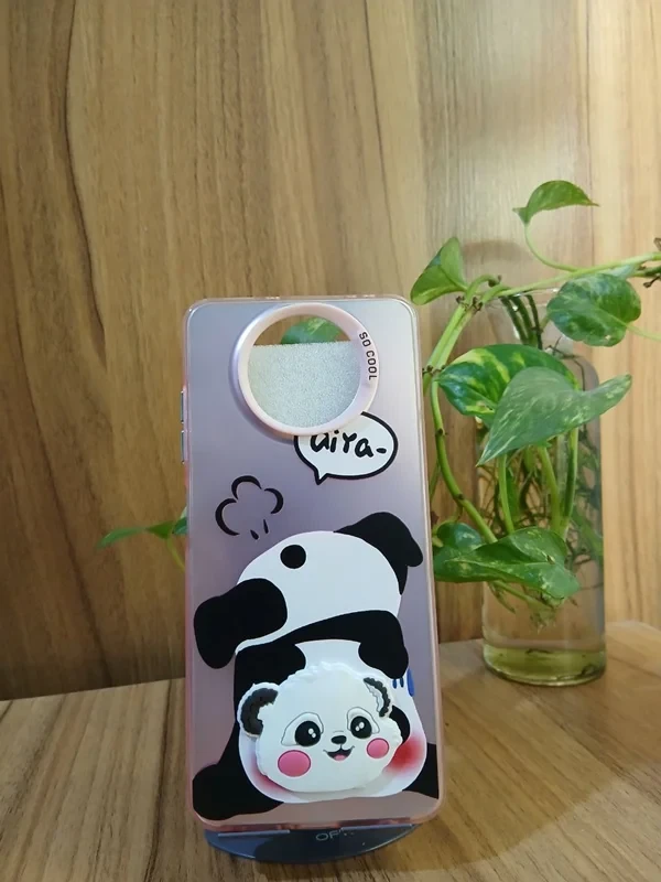 قاب طرحدار صورتی خرسی xiaomi poco x3