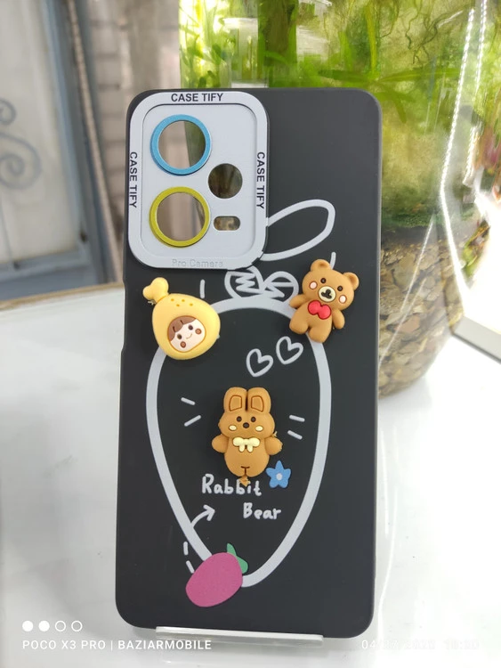 قاب عروسک‌دار برجسته Redmi note12 pro 5g