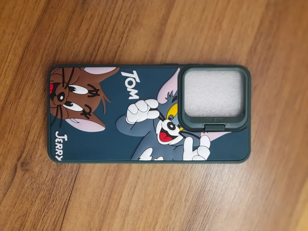 قاب عروسکی تام و جری سبز samsung a56/a36