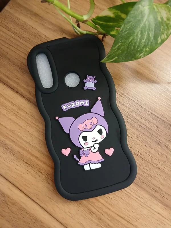 قاب عروسکی کرومی مشکی huawei y9 prime 2019