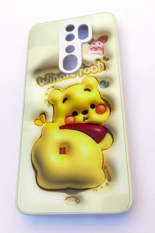 قاب فانتزی شیائومی Redmi Note 8 Pro طرح خرس زرد (رنگ ثابت)