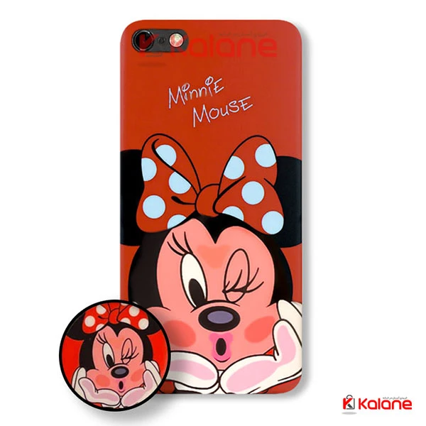 قاب فانتزی گوشی به همراه پاپ سوکت Apple iPhone SE 2020 طرح Minnie Mouse