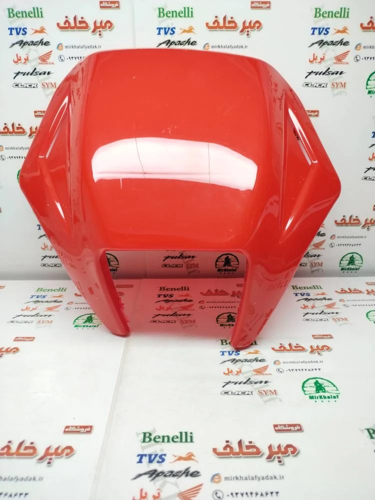 قاب (فلاپ) کنسول بلوری چراغ جلو موتور تریل روان قدیم چراغ مربعی قرمز