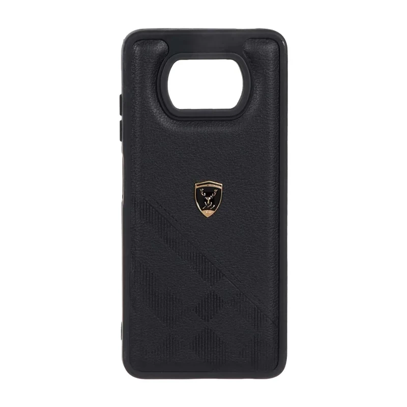 قاب لاماری طرح چرم Xiaomi Poco X3 / Poco X3 Pro / Poco X3 NFC - مشکی