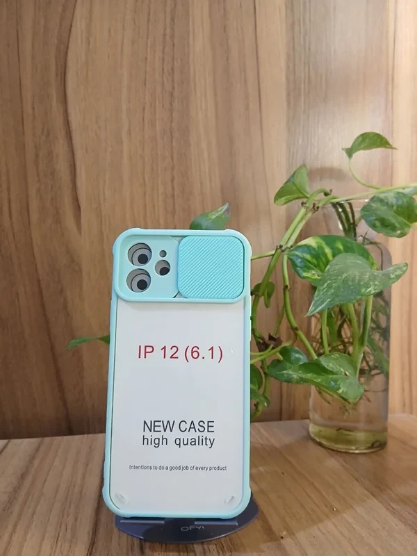 قاب محافظ لنز دار پشت شفاف iphone 12