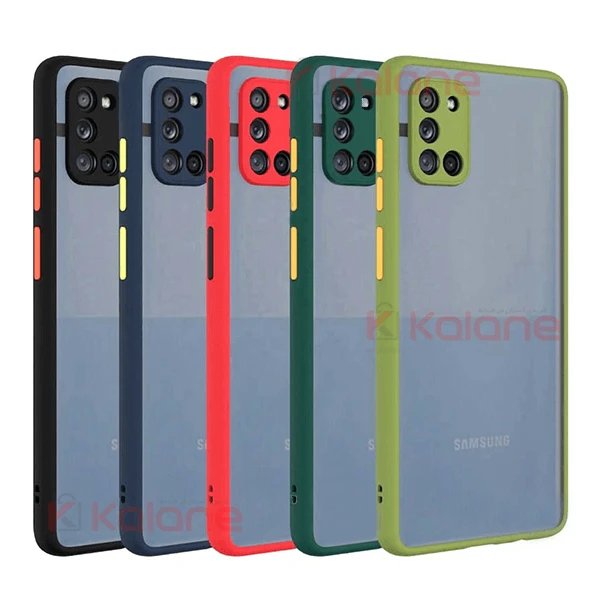 قاب محافظ مات با محافظ دوربین سامسونگ Matte Hybrid Case With Camera Protector for Samsung Galaxy A31
