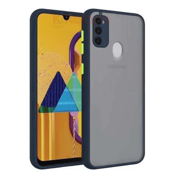 قاب محافظ مات با محافظ دوربین سامسونگ Matte Hybrid Case With Camera Protector for Samsung Galaxy M30s