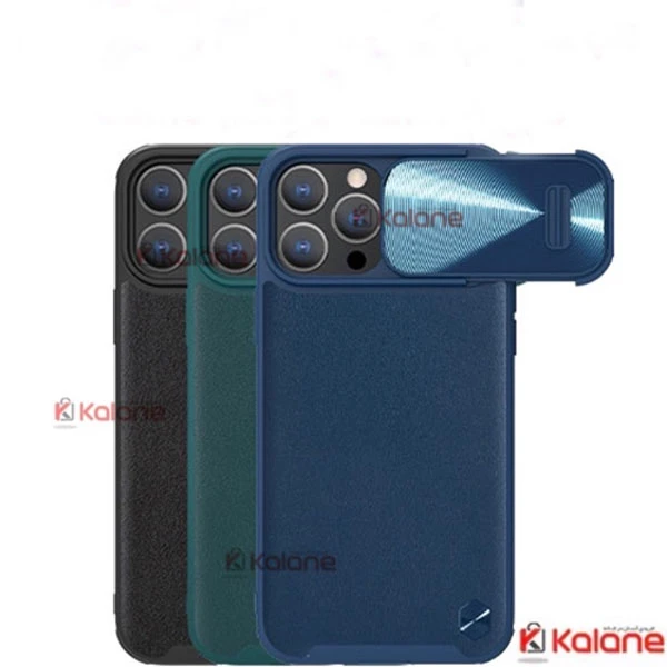 قاب محافظ نیلکین Apple iPhone 14 pro مدل CamShield Leather S