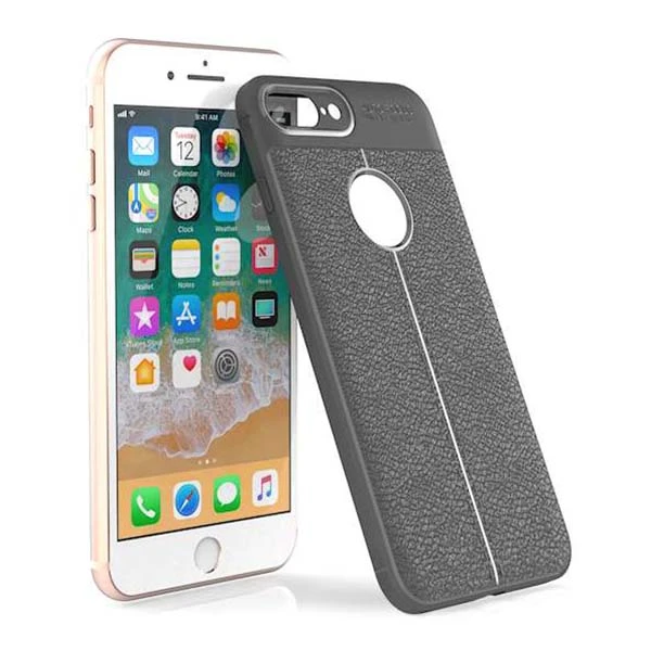 قاب محافظ ژله ای طرح چرم Auto Focus Jelly Case for Apple iPhone 7 Plus / 8 Plus