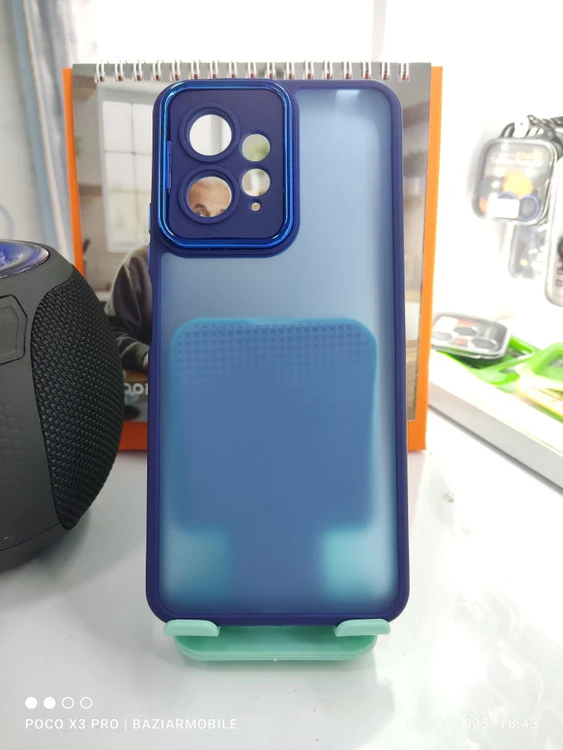قاب نیمه شفاف مات رنگ آبی Redmi note 12 4g