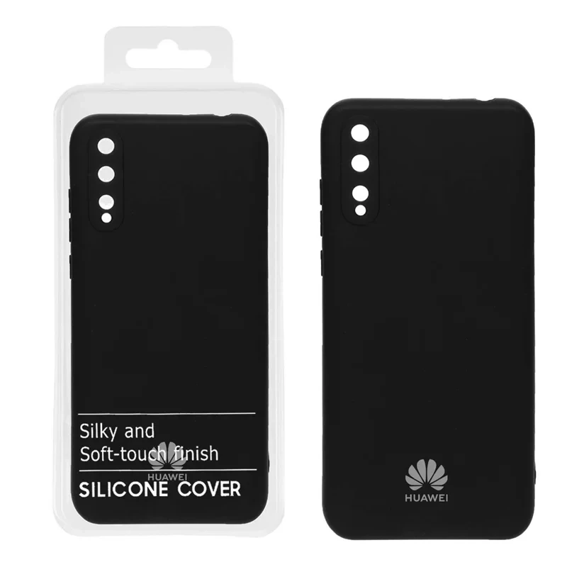 قاب نیو سیلیکون محافظ لنزدار Huawei Y8P -RFF - مشکی کد 9 (پک دار)