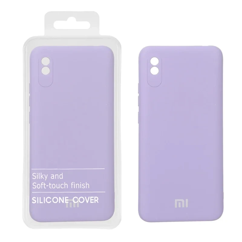 قاب نیو سیلیکون محافظ لنزدار RFF مدل Xiaomi Redmi 9A / Redmi 9A Sport / Redmi 9AT - بنفش روشن (پک دار)