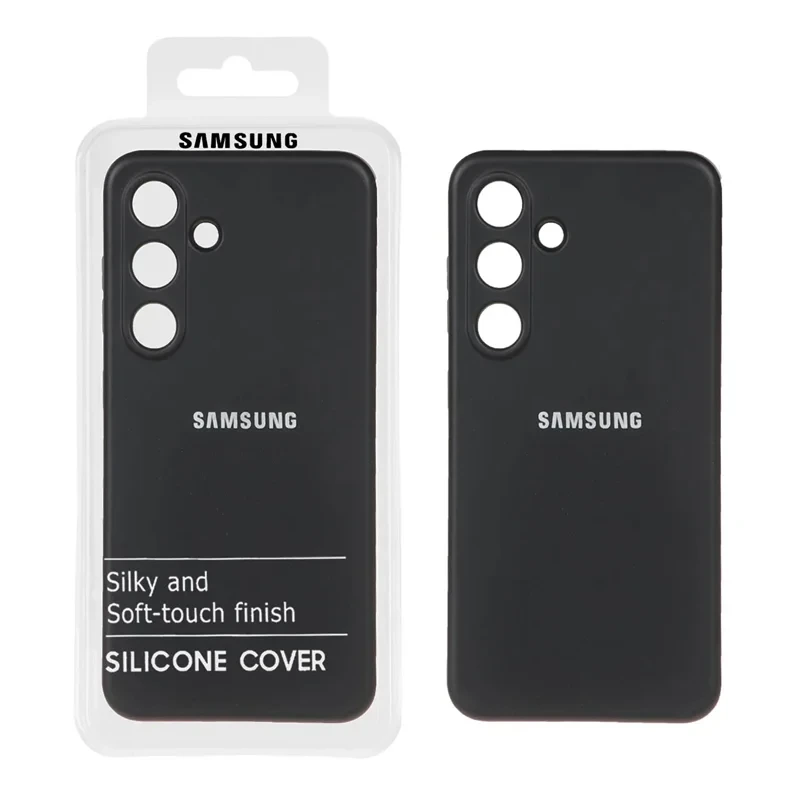 قاب نیو سیلیکون محافظ لنزدار Samsung Galaxy S24 - RFF - مشکی/ یاسی (پک دار)