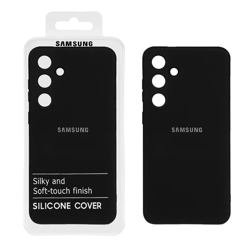 قاب نیو سیلیکون محافظ لنزدار Samsung Galaxy S24 plus - RFF - مشکی (پک دار)