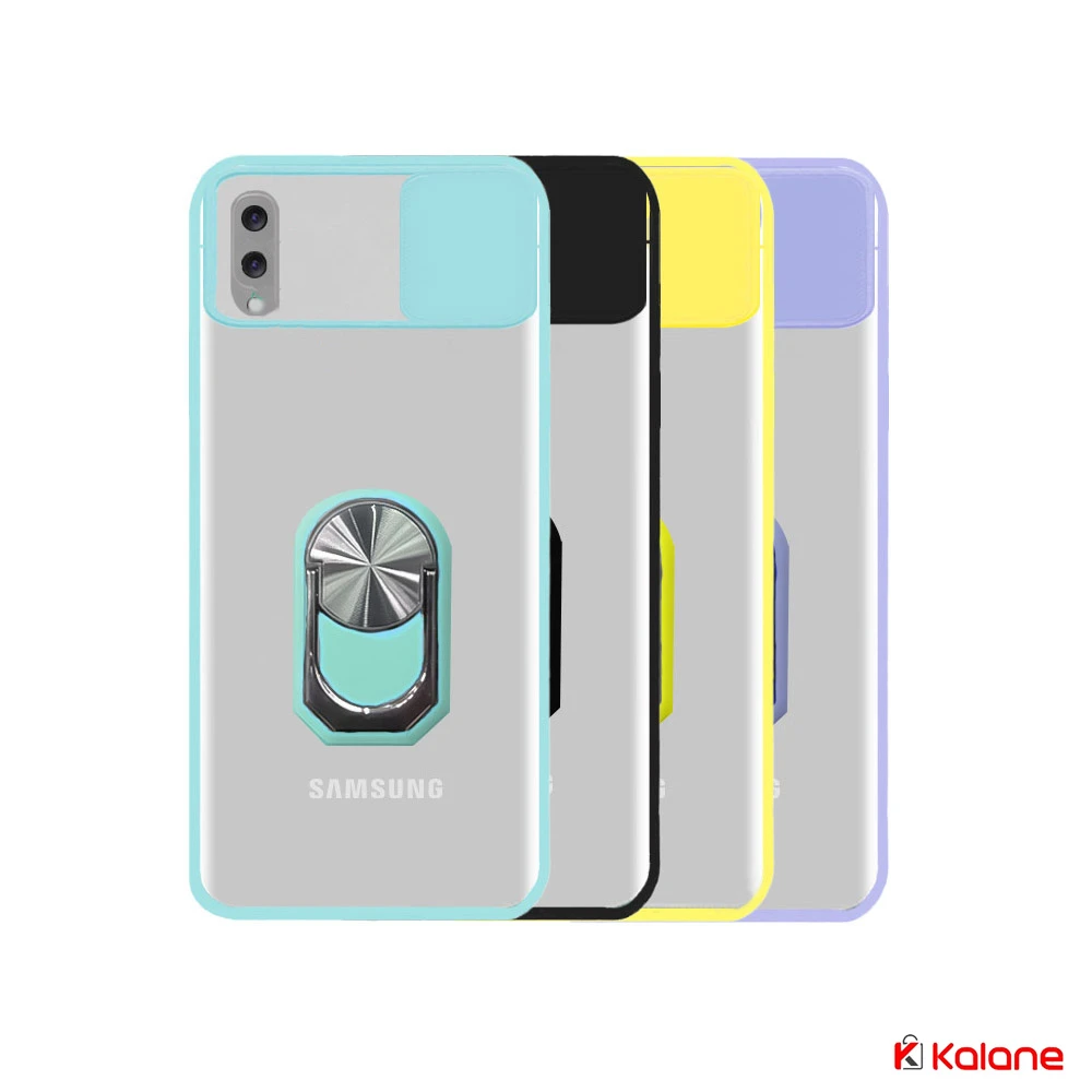 قاب هیبرید مات گوشی سامسونگ Samsung A02 مدل کمشیلد حلقه دار