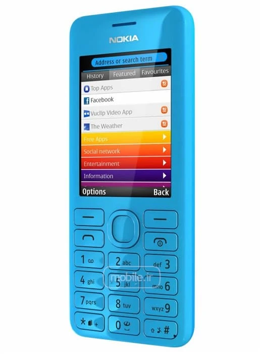 قاب و شاسی کامل گوشی نوکیا Nokia 206