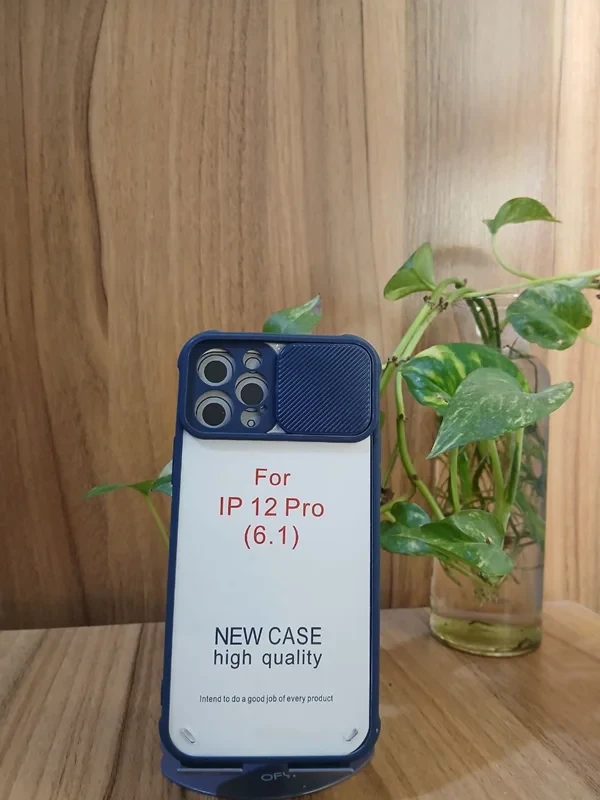 قاب پشت شفاف محافظ لنز دار iphone 12/12pro