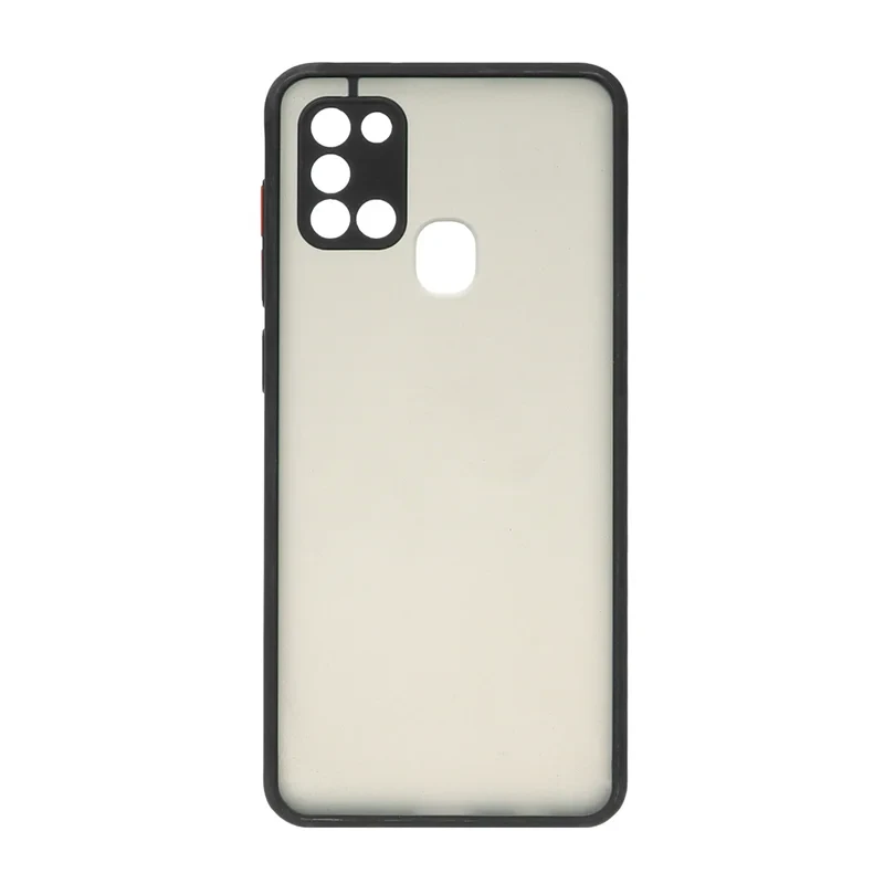 قاب پشت مات محافظ لنزدار Samsung A21S - مشکی