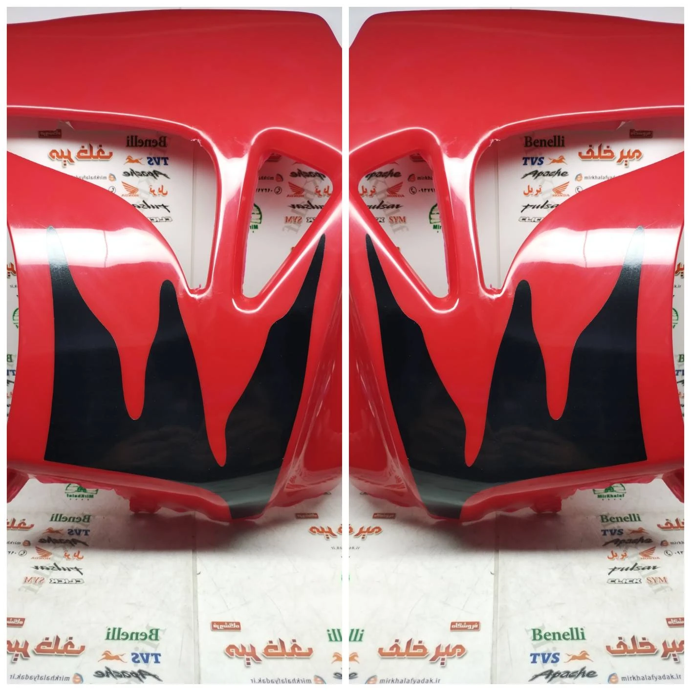 قاب (کاور فلاپ باله) بغل باک موتور تریل gy جی وای قرمز (جفتی)