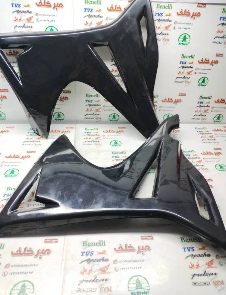 قاب (کاور فلاپ باله) بغل باک موتور تریل روان مشکی (جفتی)