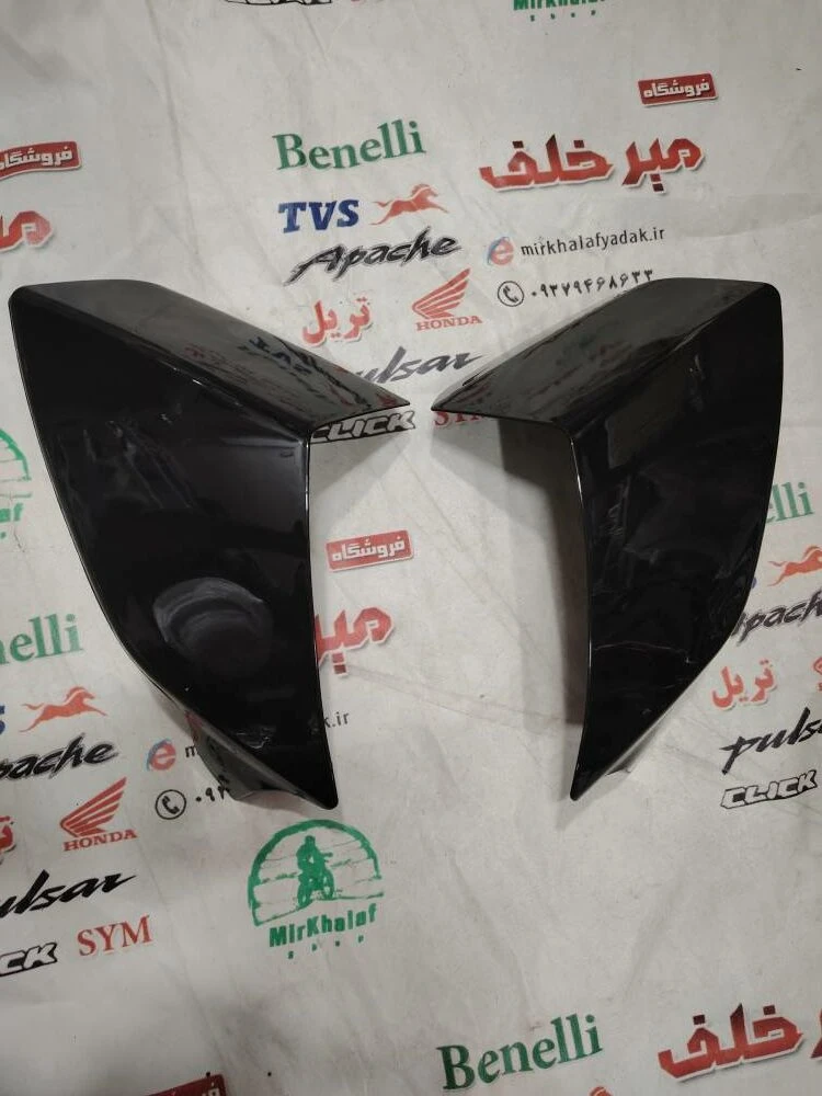 قاب (کاور فلاپ) باله بغل باک موتور پالس 180 و 200 ug4 اصلی (بدون هندل) مشکی (سمت چپ)