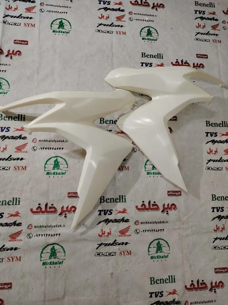 قاب (کاور فلاپ) بغل بلوری چراغ جلو موتور طرح کلیک (خام) درجه 1 (جفتی)