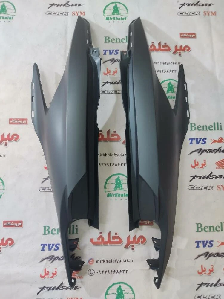 قاب (کاور فلاپ دمی) گیتاری زیر زین موتور طرح کلیک (سبز کله غازی تیره) خارجی (جفتی)