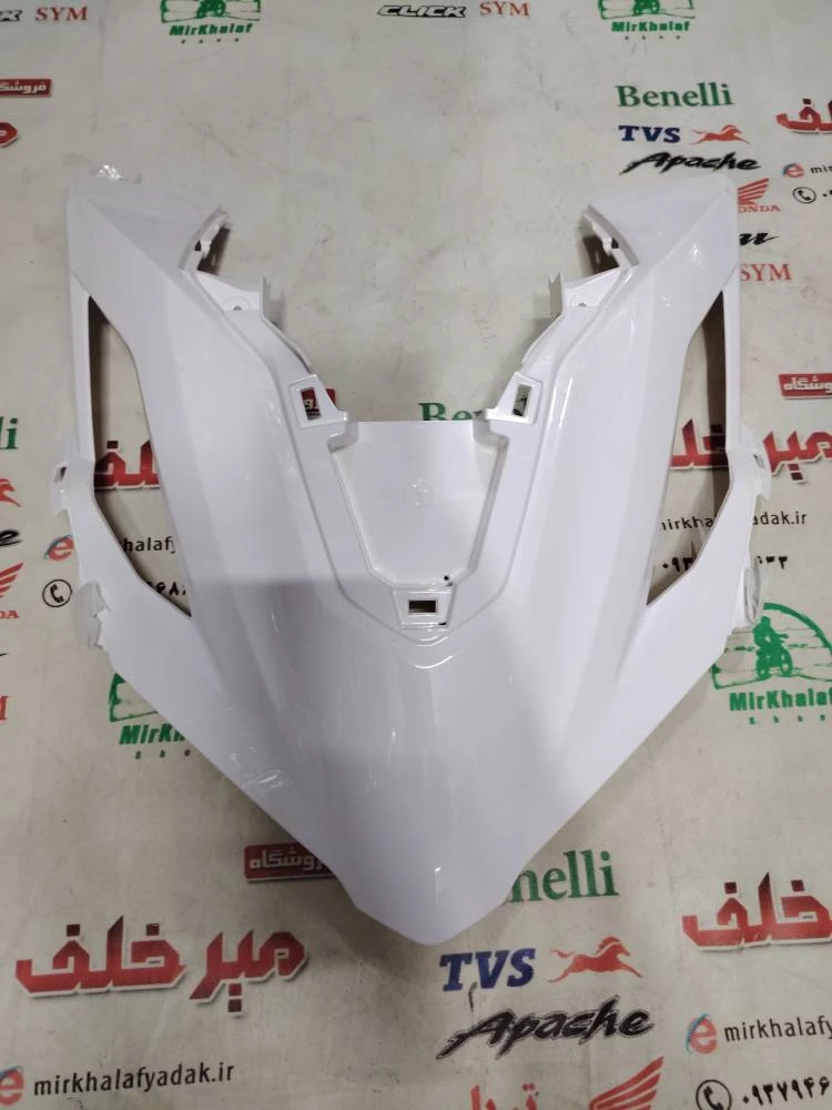 قاب (کاور فلاپ) روبوقی روی چراغ بلوری جلو طرح واریو 160 سفید براق