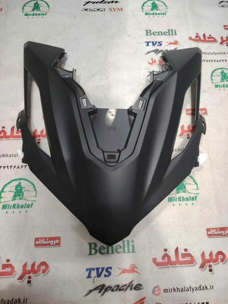قاب (کاور فلاپ) روبوقی روی چراغ بلوری جلو طرح واریو 160 مشکی مات